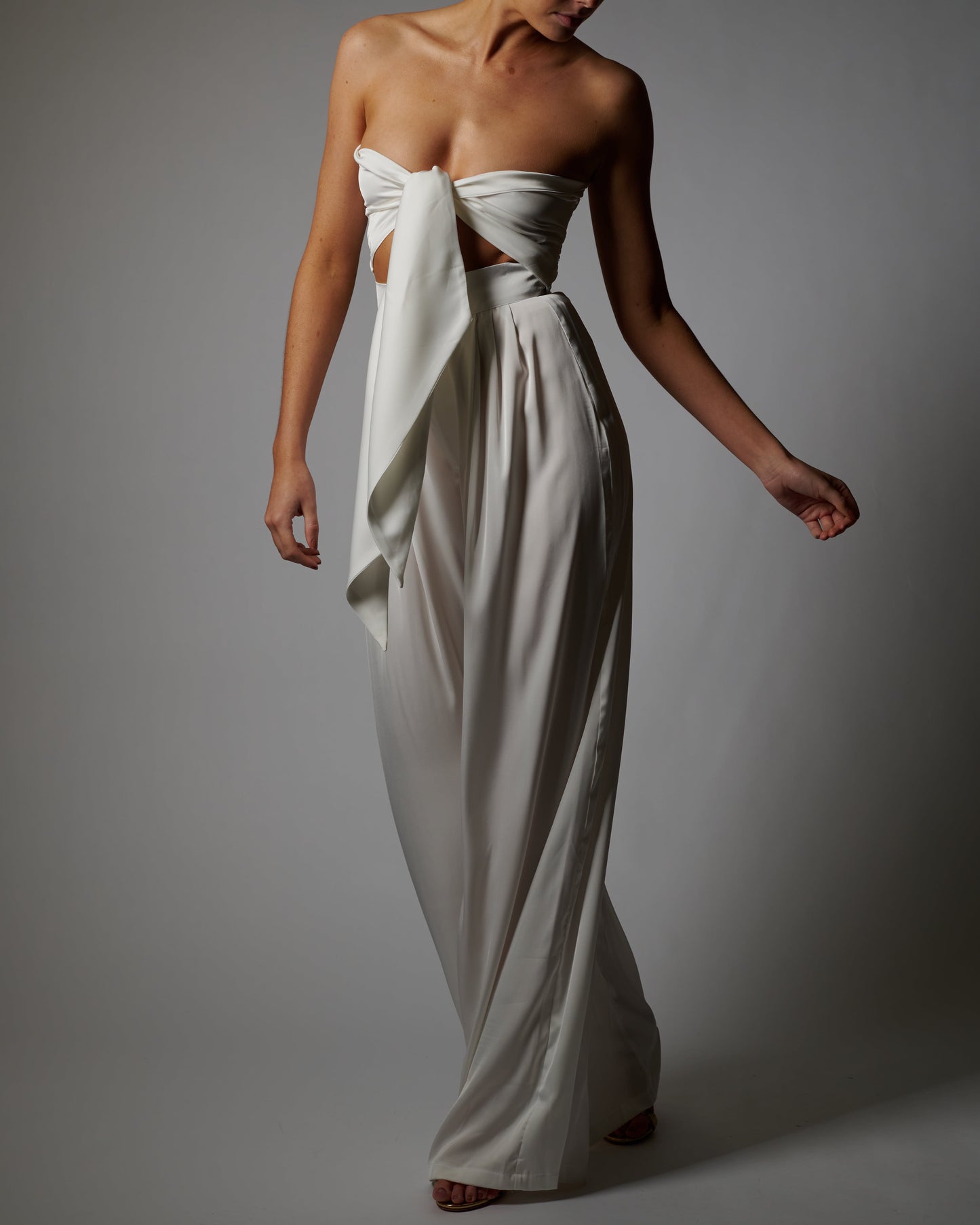 Natasha Trousers in Ivory Sample Sale