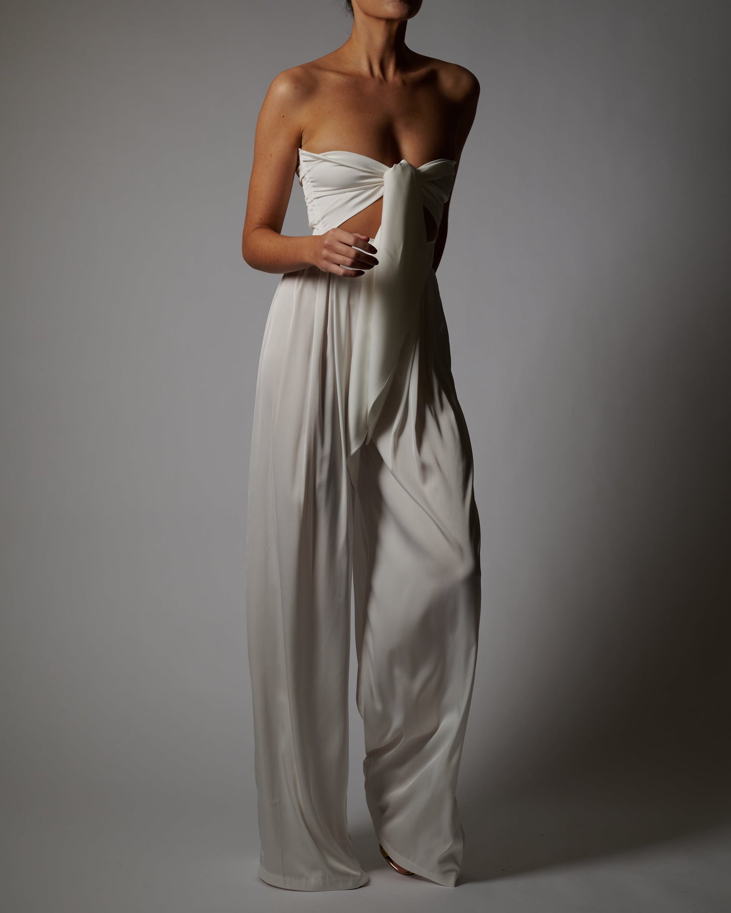 Natasha Trousers in Ivory Sample Sale