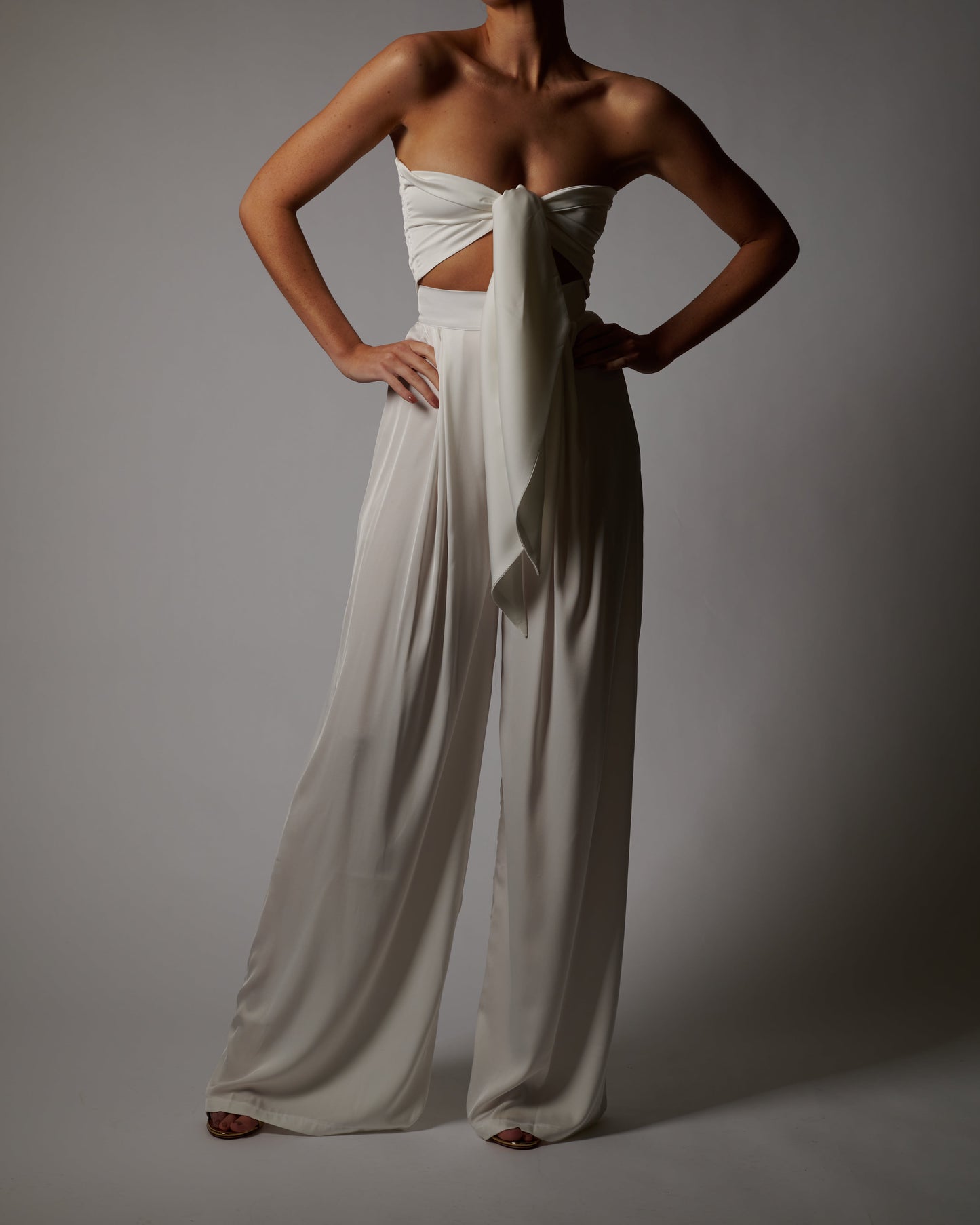 Natasha Trousers in Ivory Sample Sale