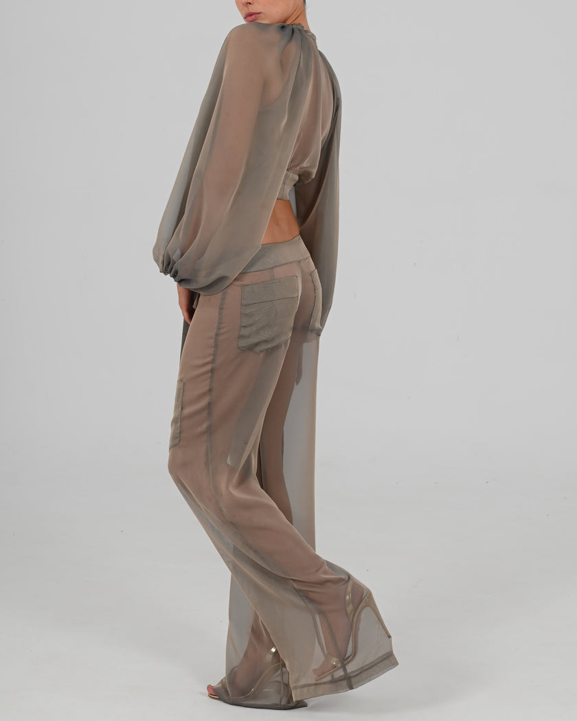 Alex Wrap Top in Diesel