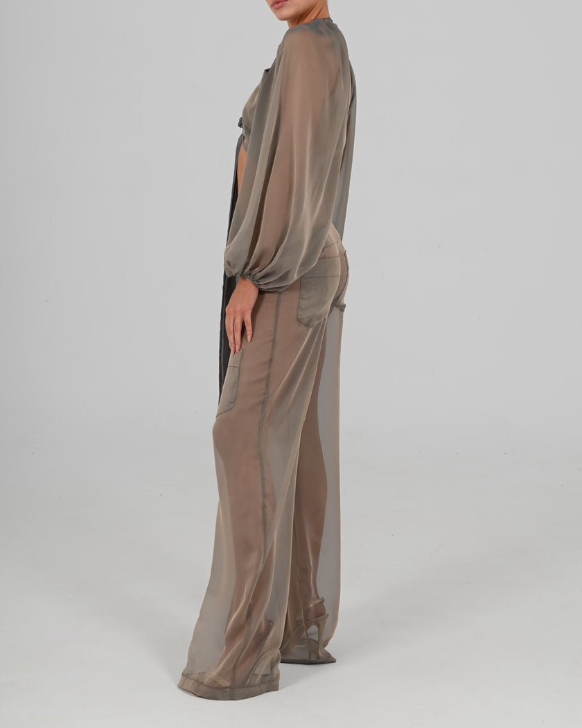 Alex Wrap Top in Diesel