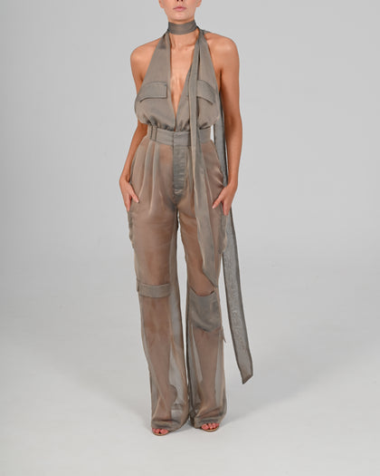 Alex Halter Jumpsuit in Diesel