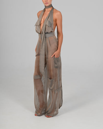 Alex Halter Jumpsuit in Diesel