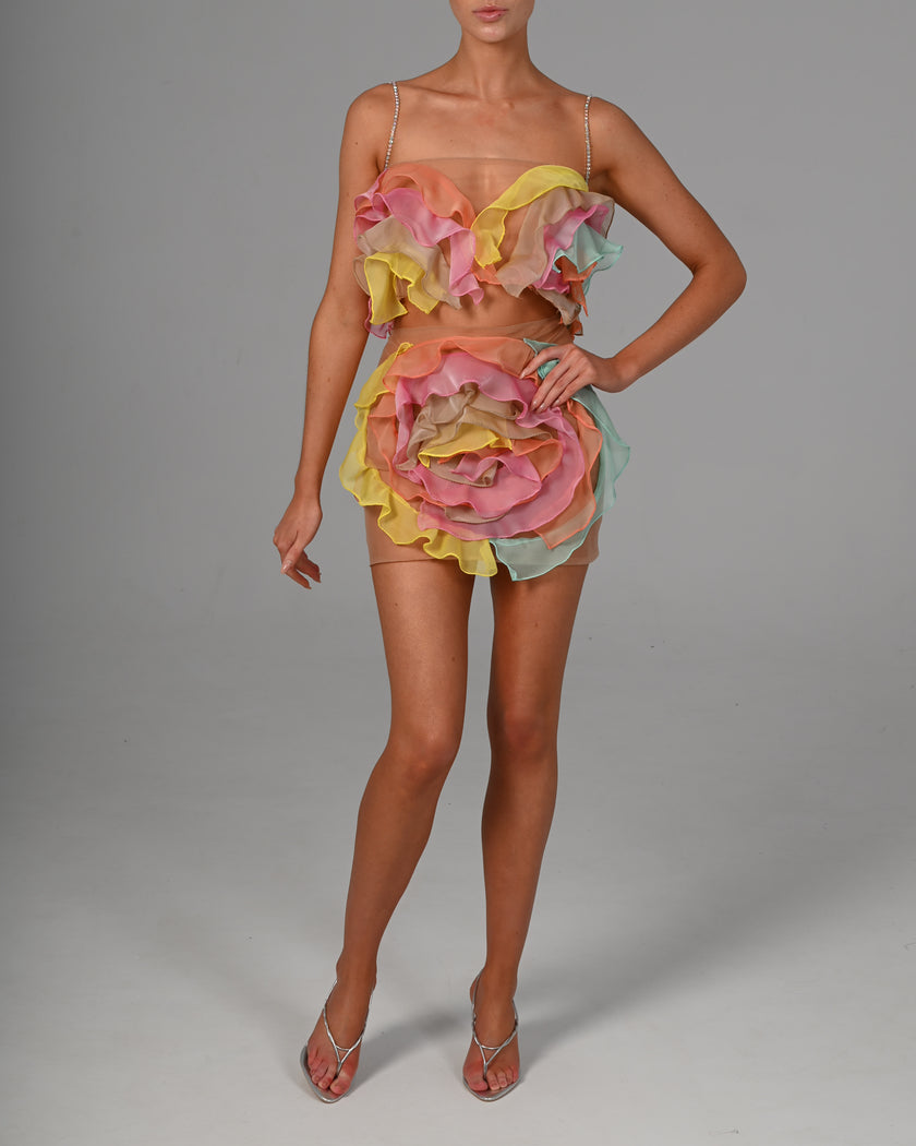 Attia Skirt in Pastel Chiffon