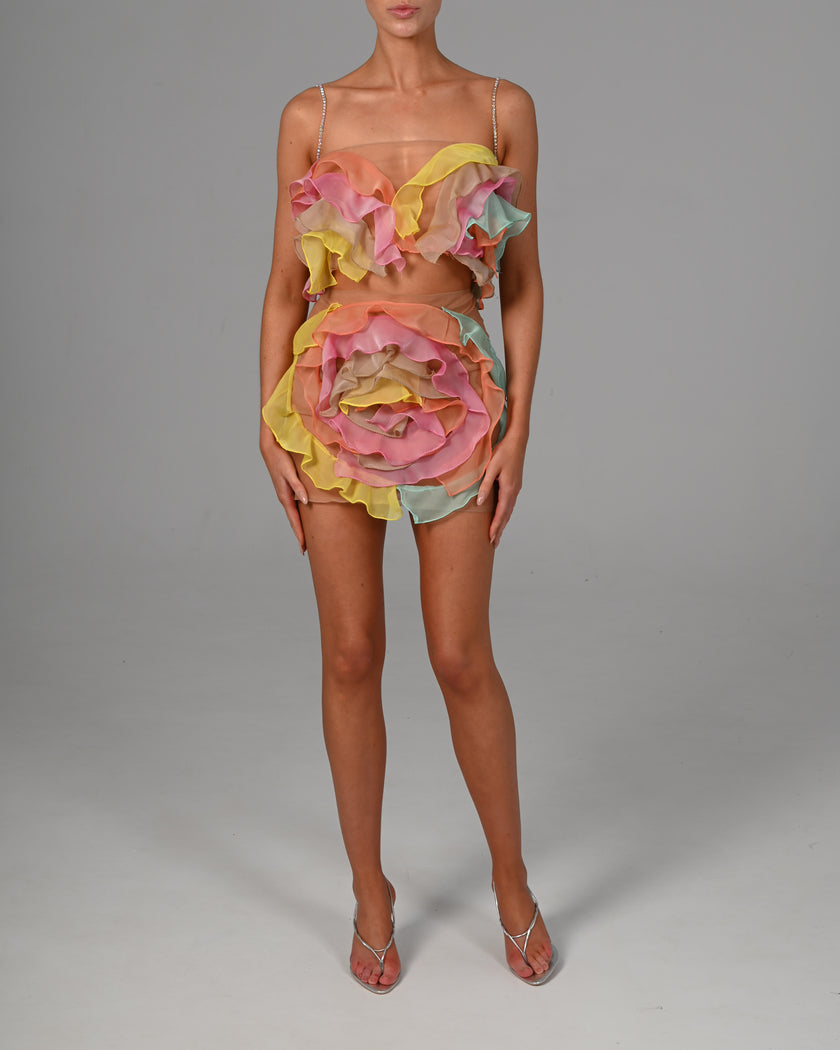 Attia Skirt in Pastel Chiffon