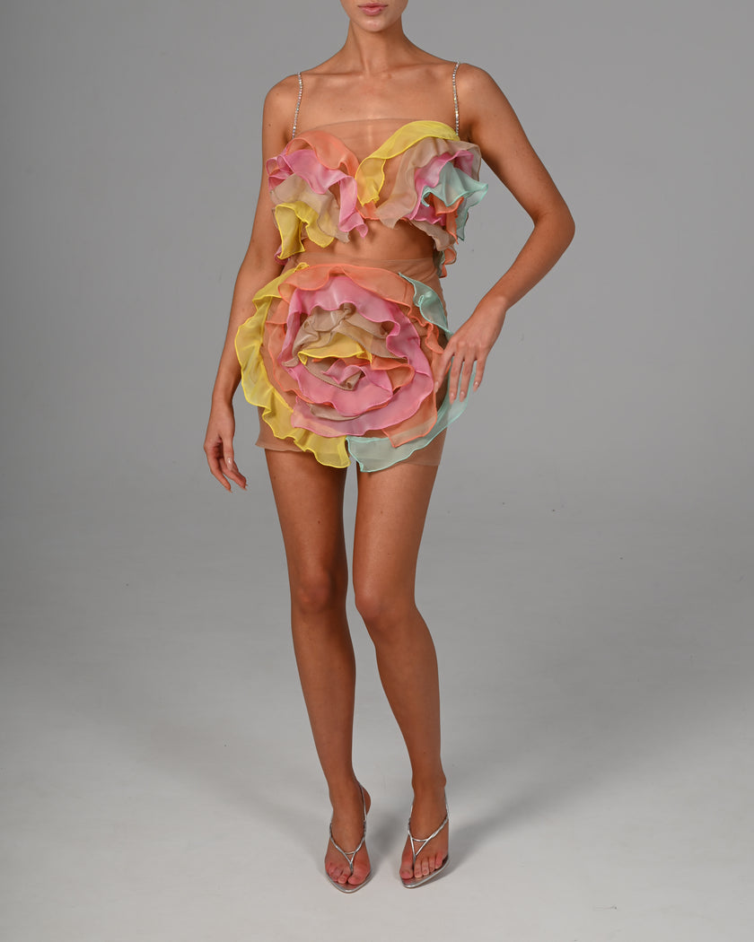 Attia Skirt in Pastel Chiffon