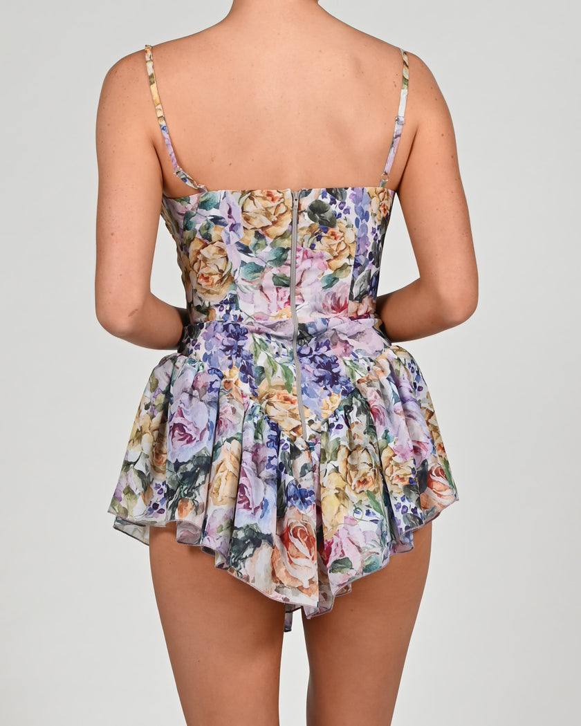 Dolce Playsuit in Violeta Print