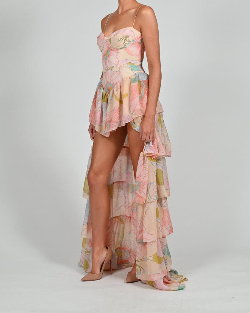 Dolce Frill Dress in Anais Print