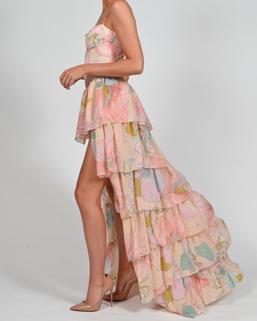 Dolce Frill Dress in Anais Print
