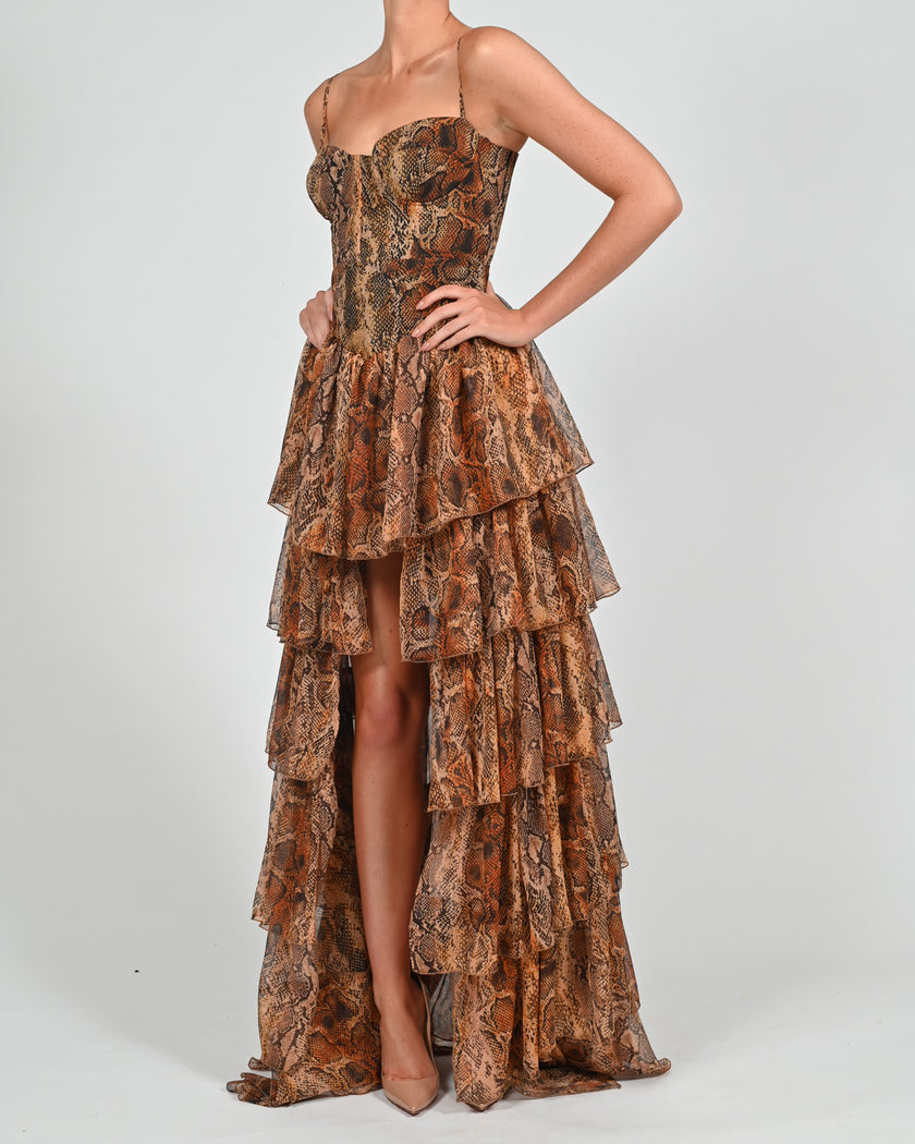 Dolce Frill Dress in Python
