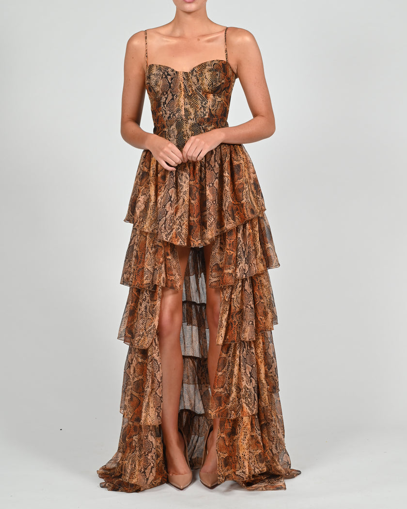 Dolce Frill Dress in Python