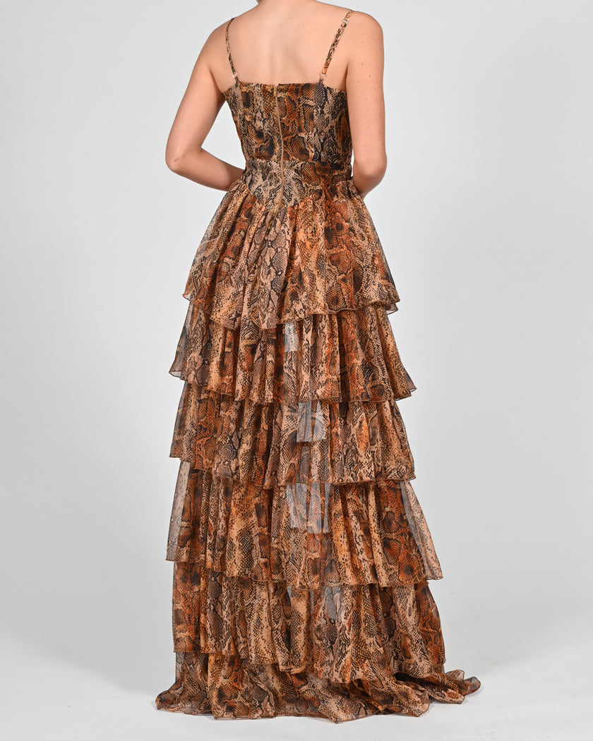 Dolce Frill Dress in Python