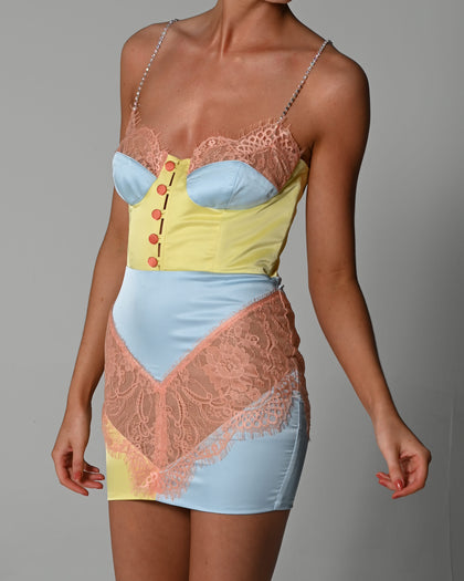 Dolce Mini Dress in Citrus