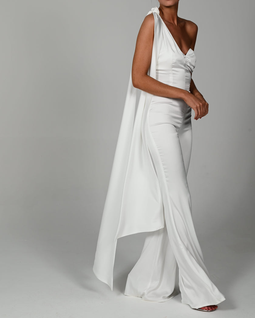 Anthia Jumpsuit in Ivory