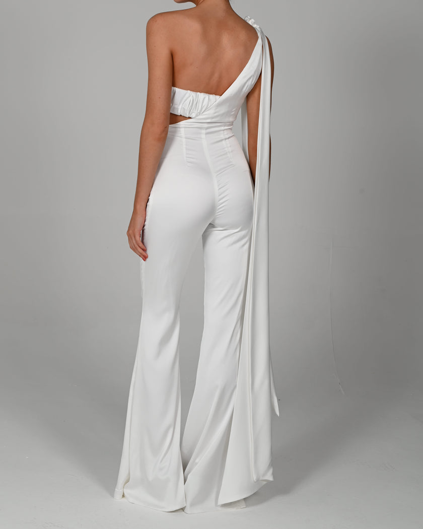 Anthia Jumpsuit in Ivory