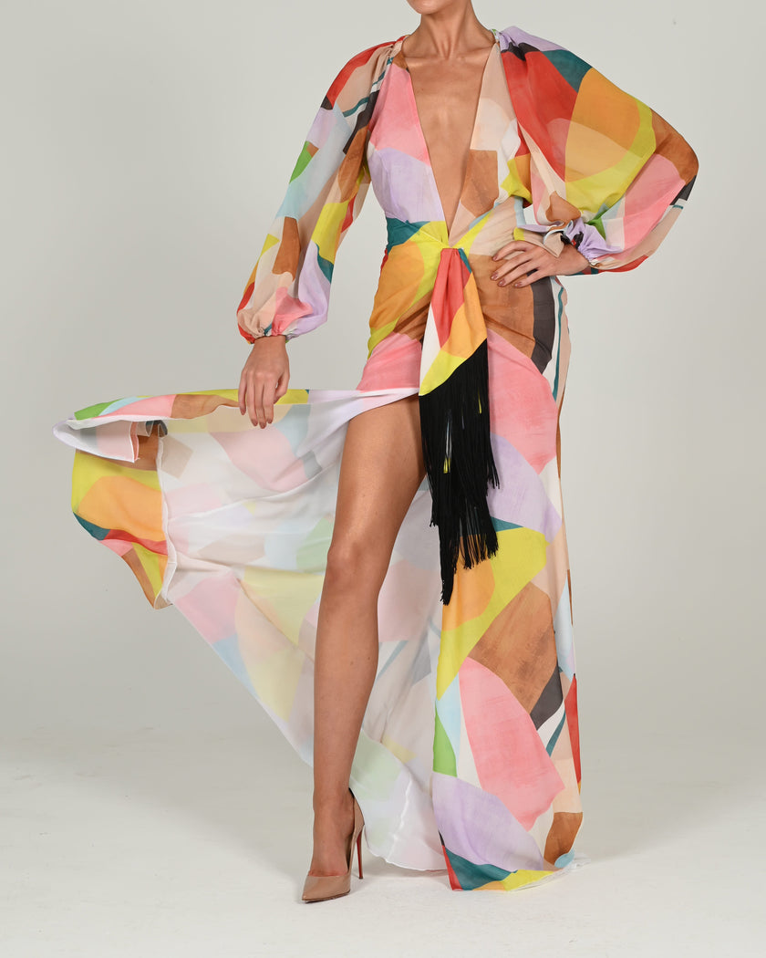Beaudelle Bodysuit and Maxi Skirt in Morocco