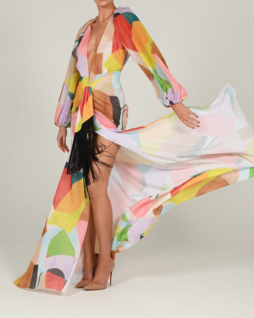 Beaudelle Bodysuit and Maxi Skirt in Morocco