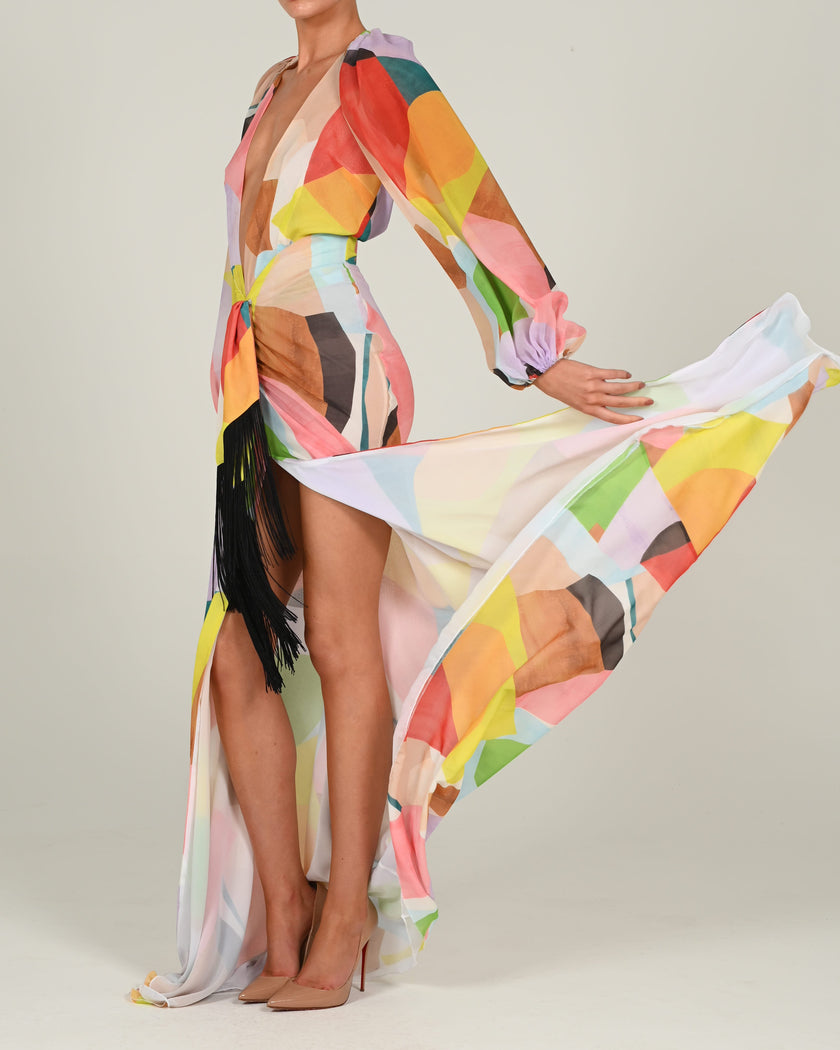 Beaudelle Bodysuit and Maxi Skirt in Morocco