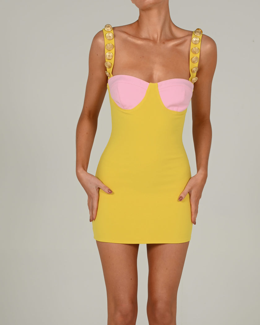 Gigi mini dress in Sunshine