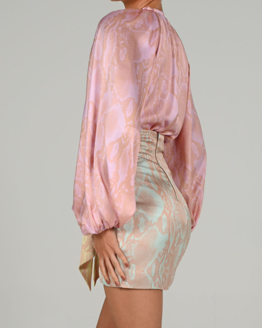 Beaudelle Set in Pastel Snake