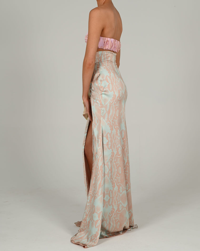 Anthia Bralette in Pastel Snake