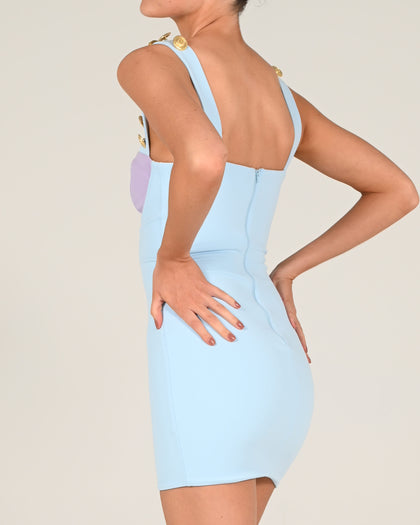 Gigi Mini Dress in Moonshine