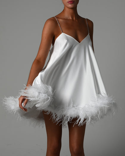 Khloe Dress in Ivory