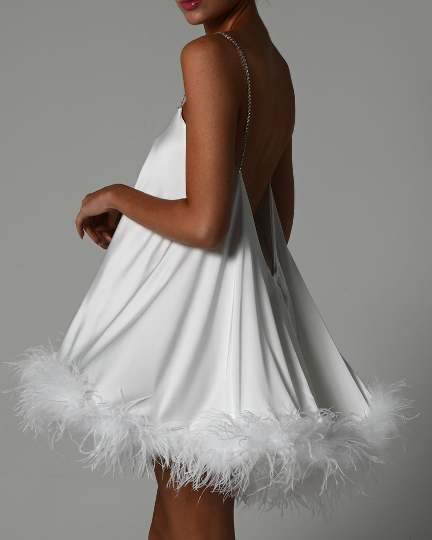 Khloe Dress in Ivory