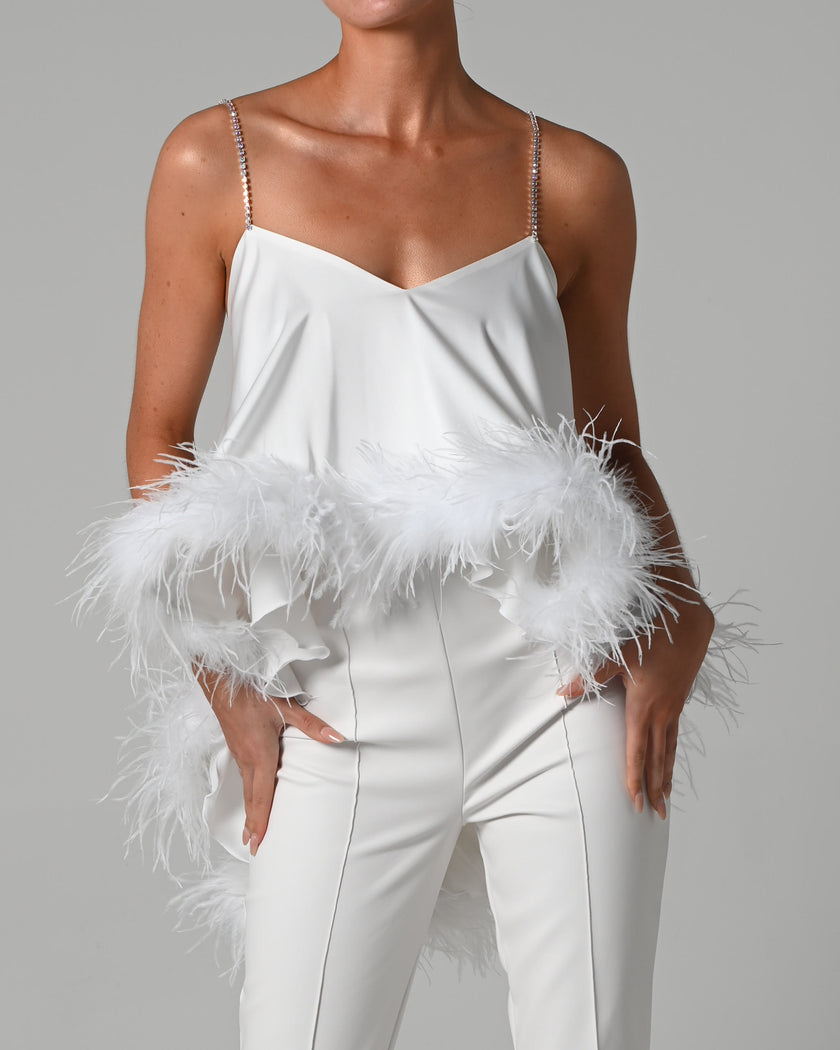 Khloe Top in Ivory
