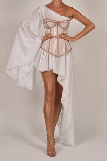 Evangeline Dress in White