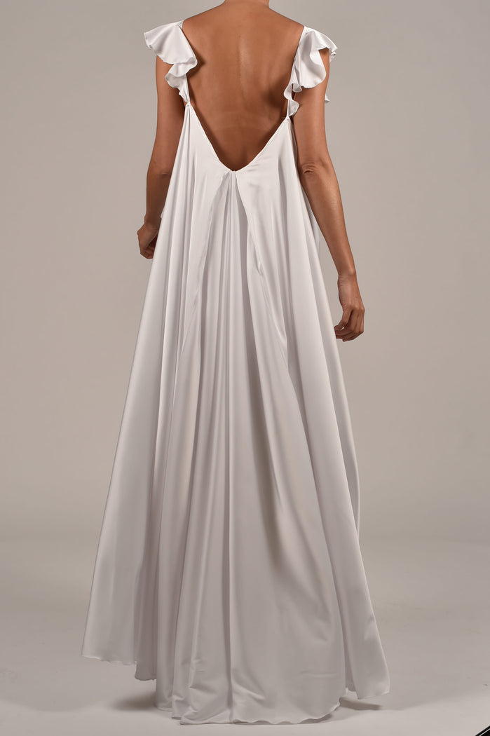 Krista Kaftan and Shorts in White