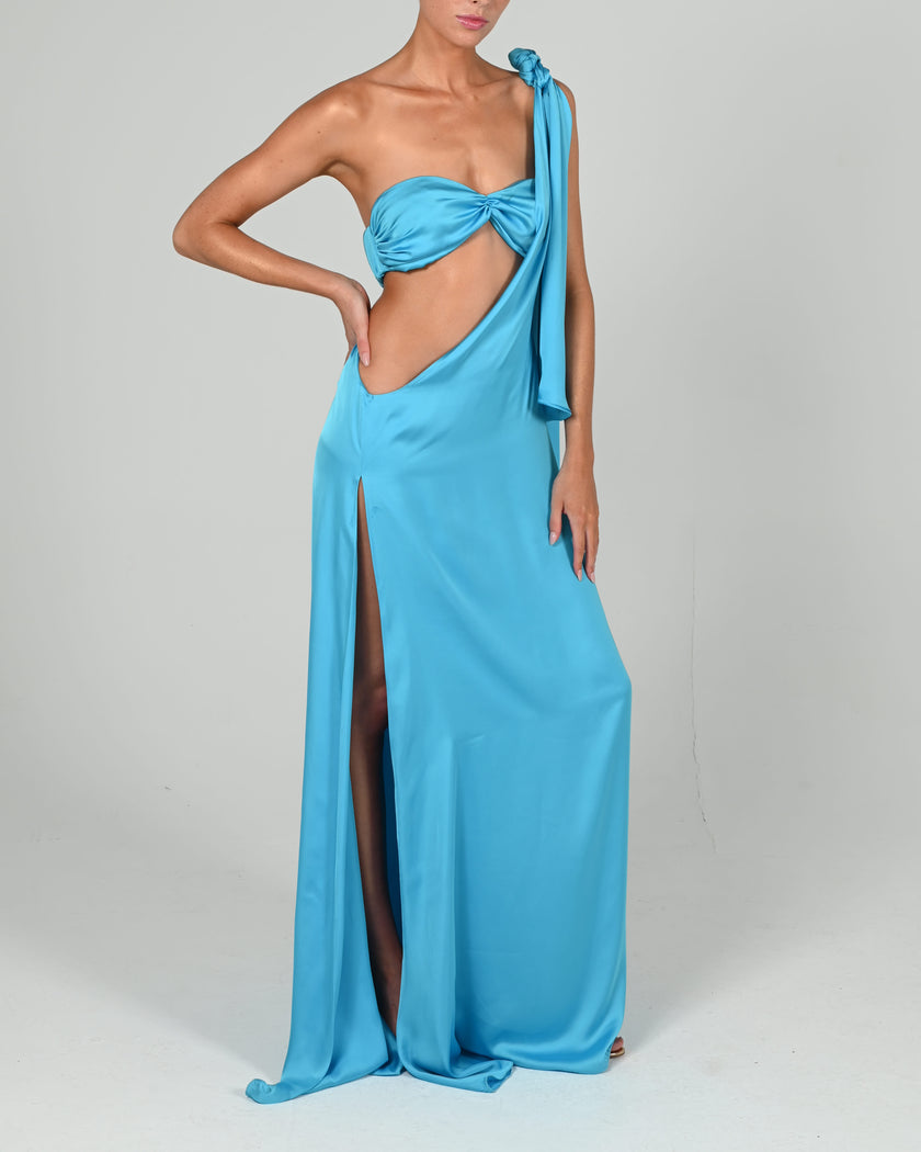 Anthia Maxi Dress in Turquoise