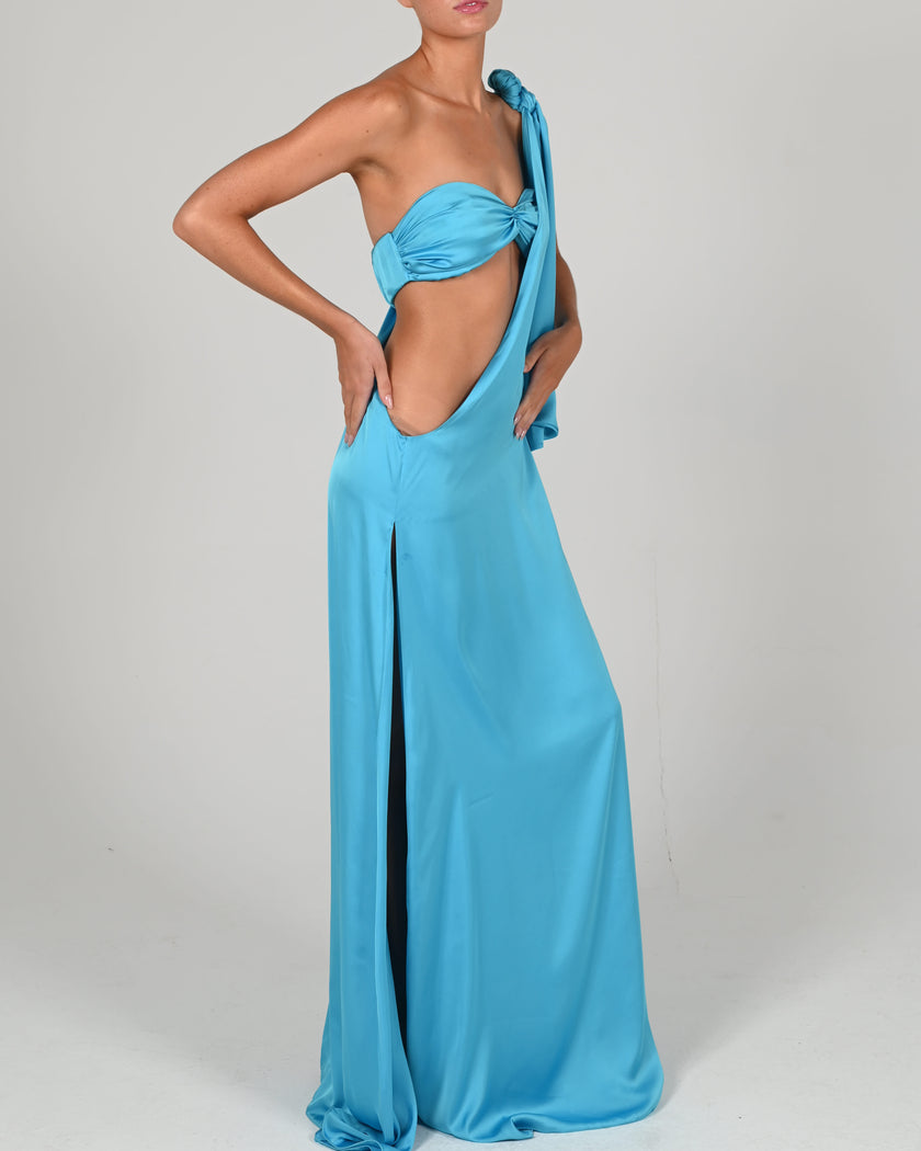 Anthia Maxi Dress in Turquoise
