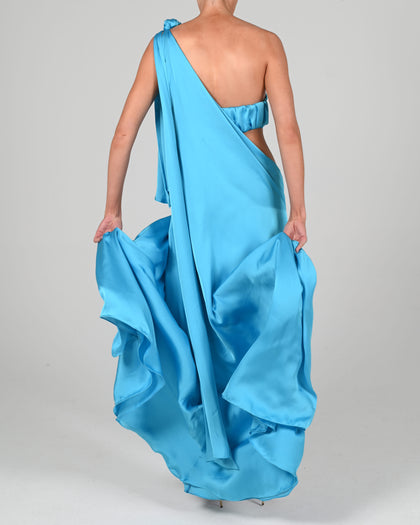 Anthia Maxi Dress in Turquoise