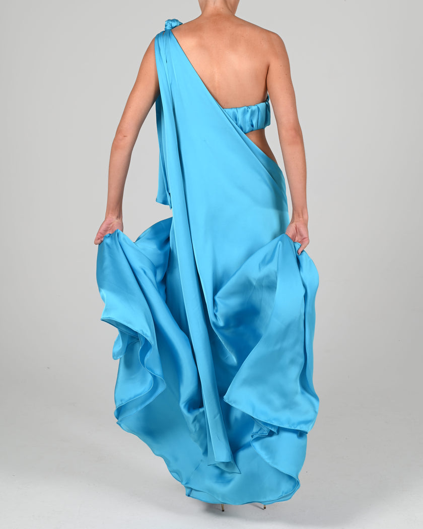 Anthia Maxi Dress in Turquoise