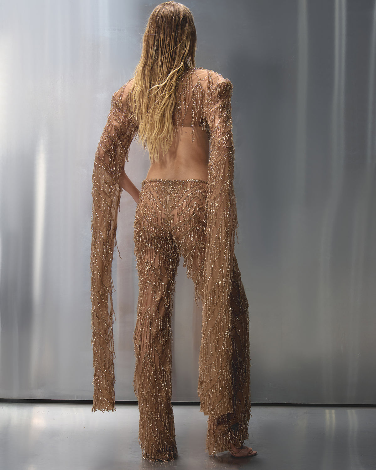 Gisele Trousers in Crystal Sands