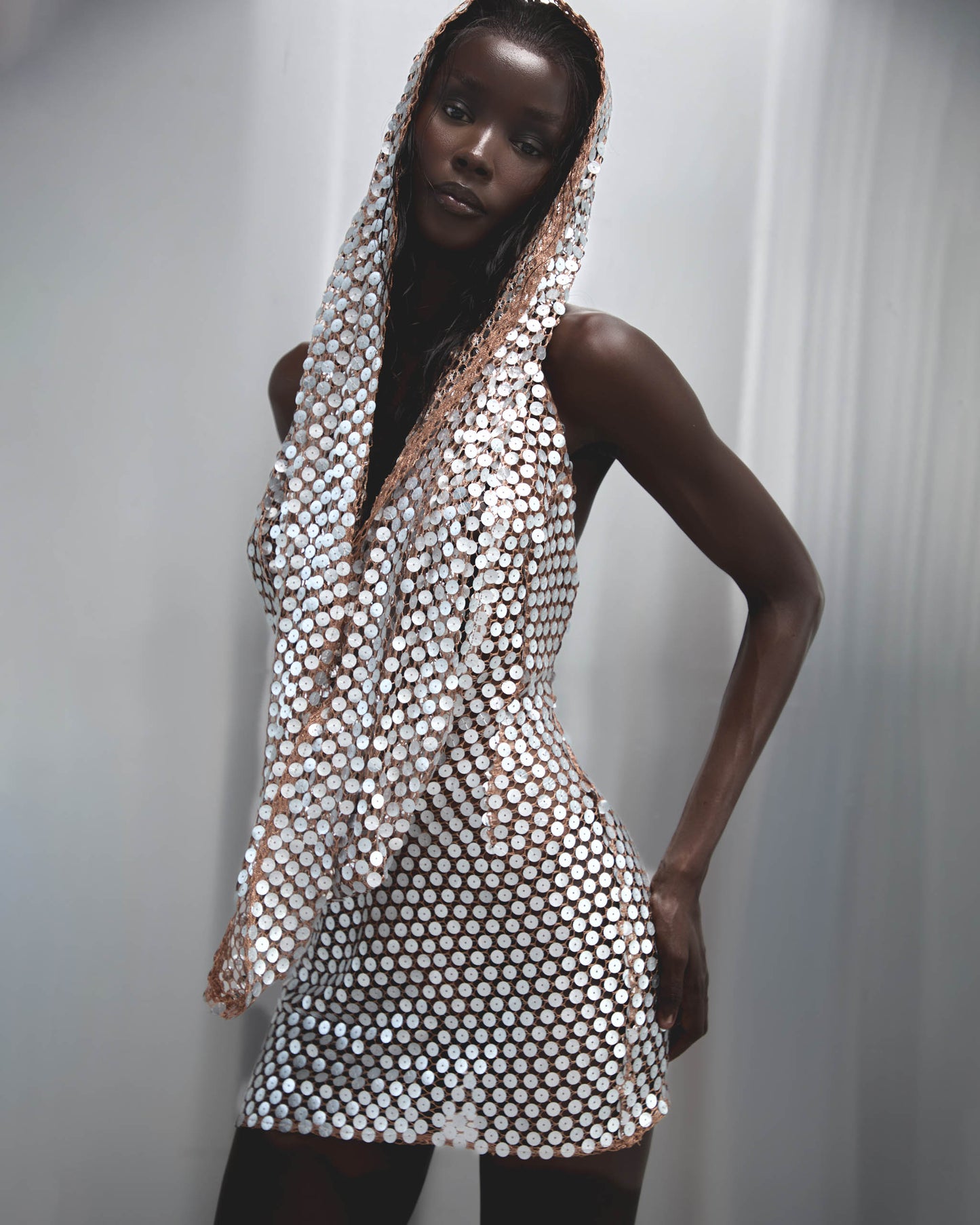 Zena Mini Dress in Sterling