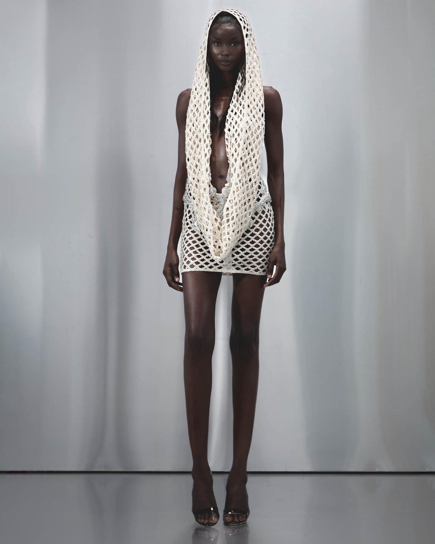 Zena Mini Dress in Crystal Tide
