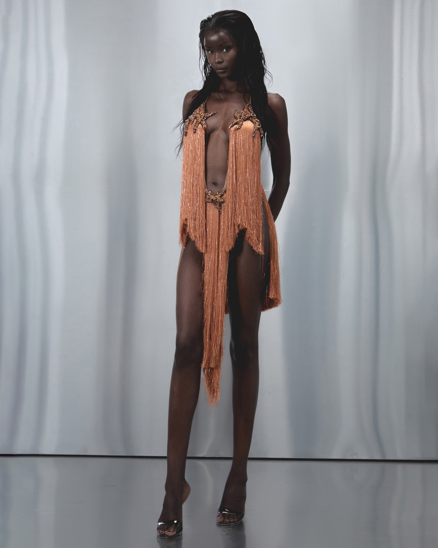 Stella Mini Dress in Coral Reef