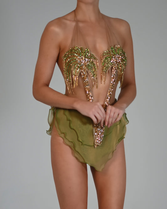 Palmah Romper in Leaf