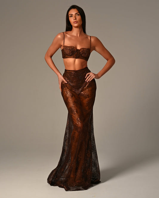 Amanda Bralette & Maxi Skirt Set