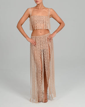Sadie Maxi Skirt in Sand