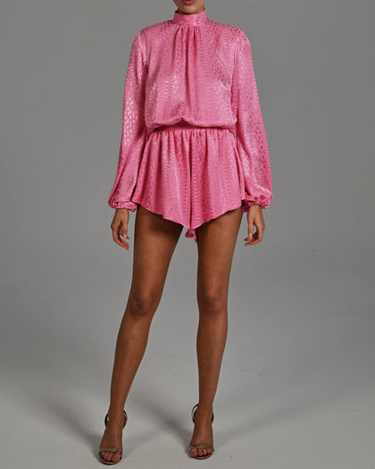 Mercy Playsuit in Raspberry Chain