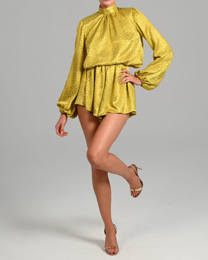 Mercy Playsuit in Lime Chain