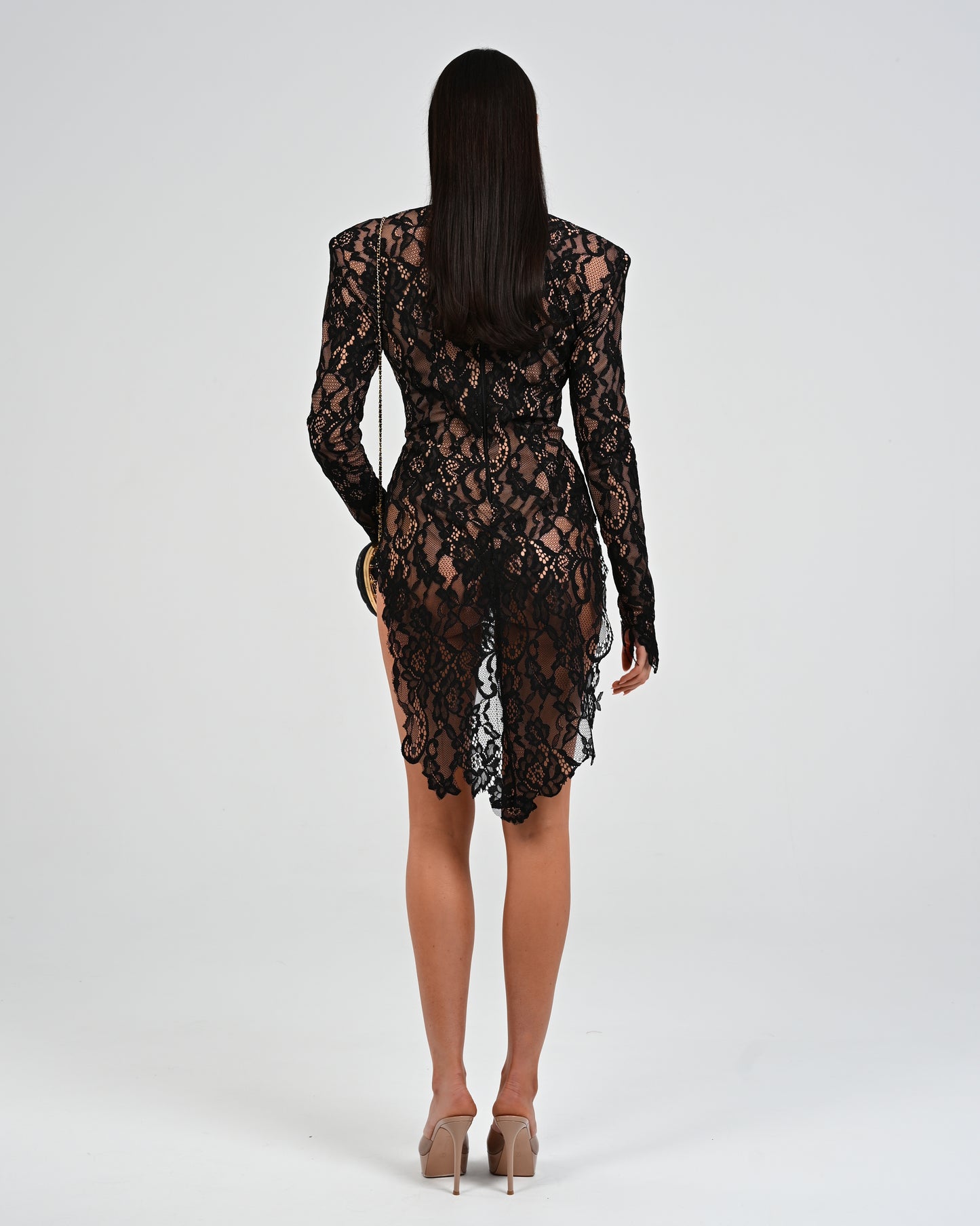 Gardinia Romper in Black Lace