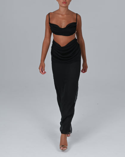 Hera Top in Black Ready To Ship
