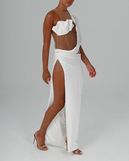 Pearl Maxi Dress in Ivory Ready to Ship