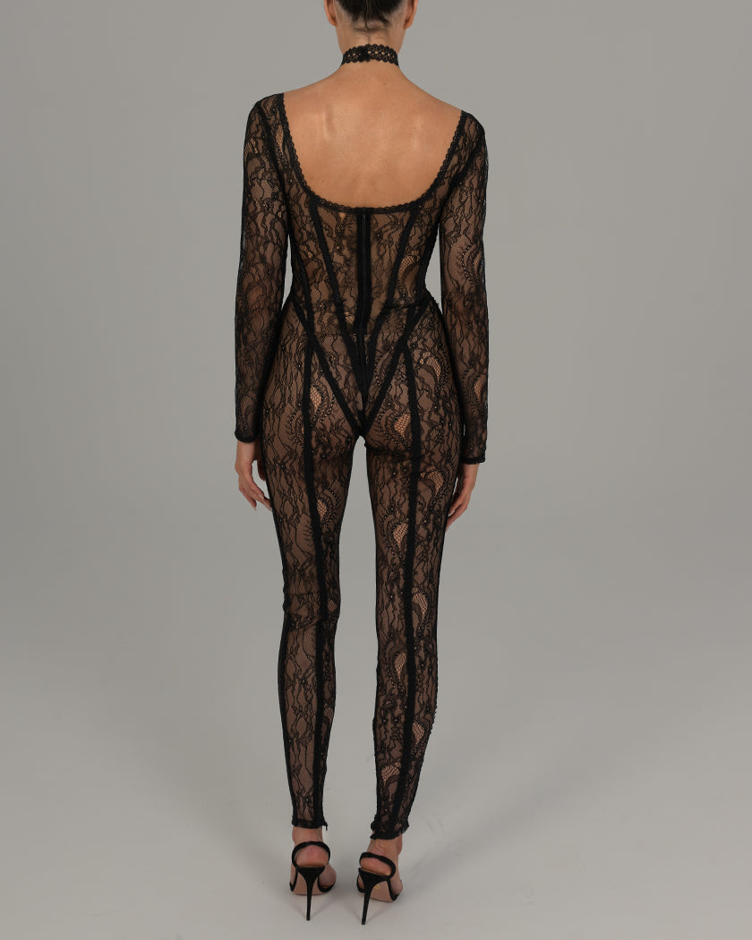 Sophie Jumpsuit in Black Sample Sale
