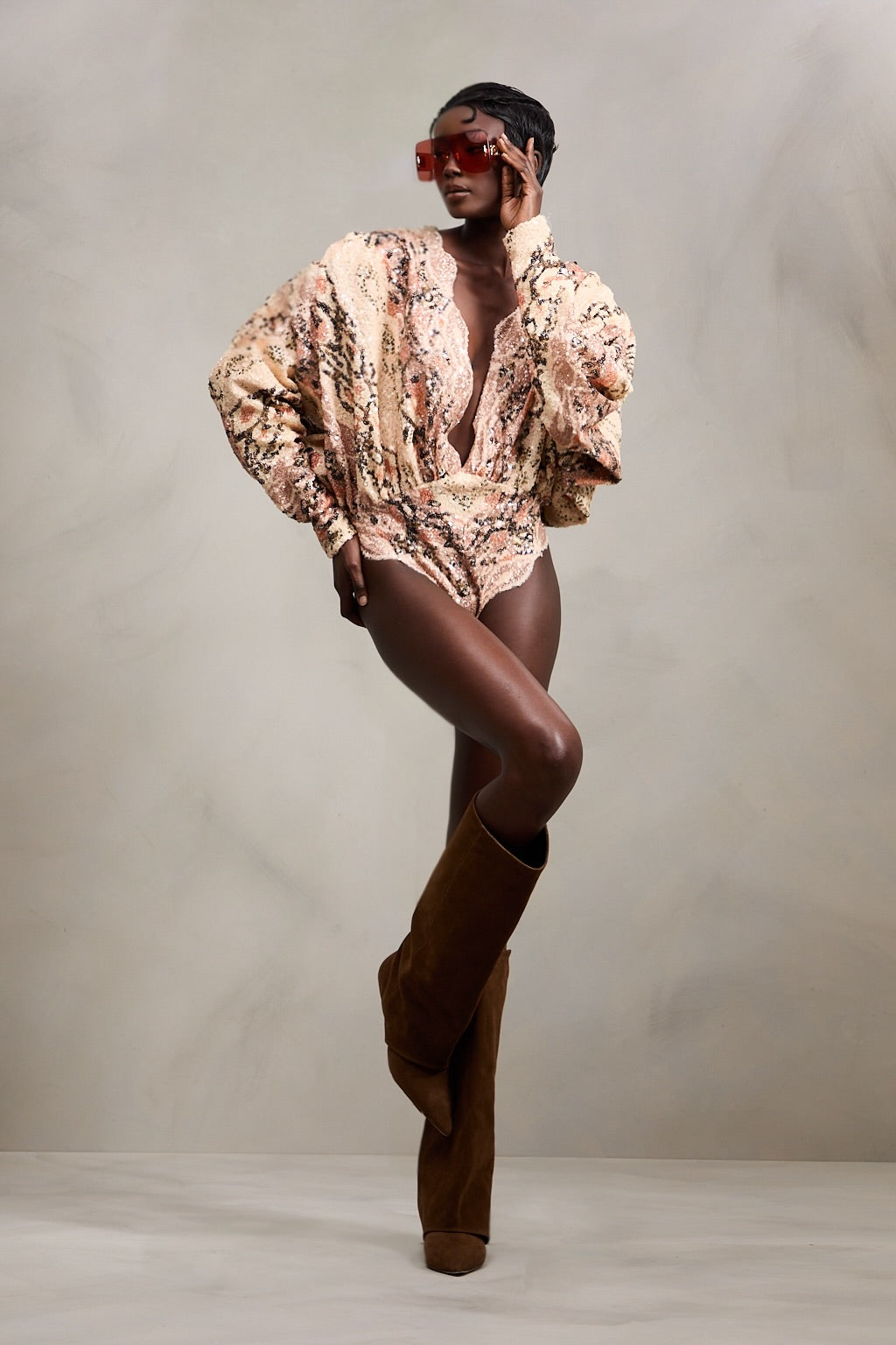 Nia Romper in Desert Snake
