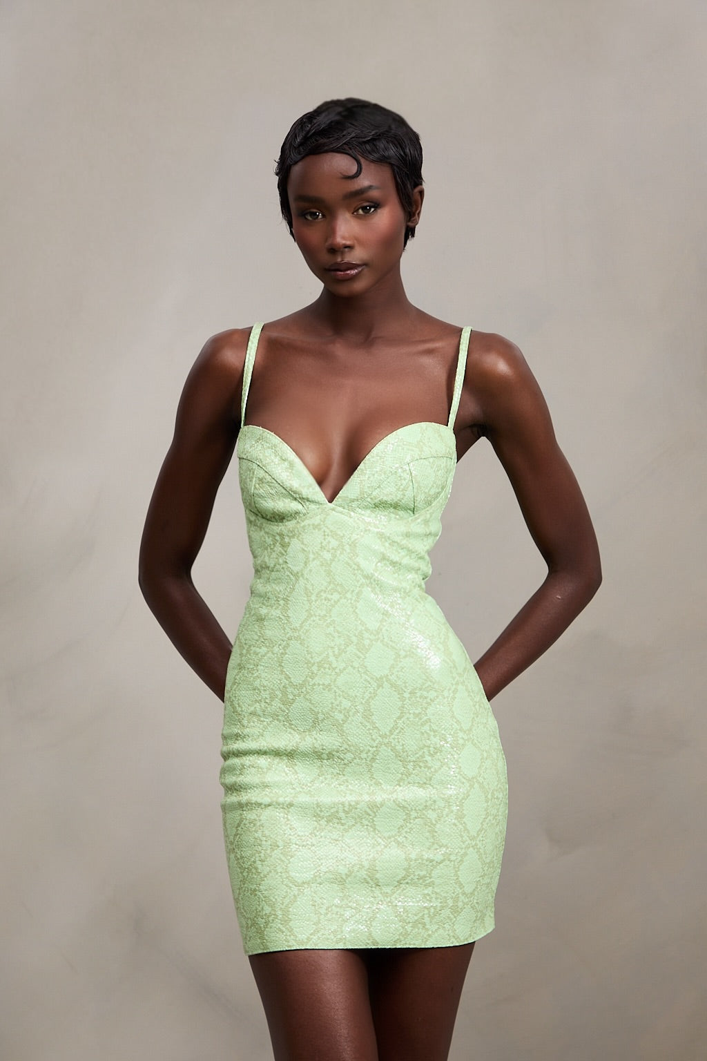 Sira Mini Dress in Viper